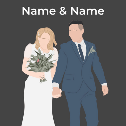 Custom Two Person Portrait - Digital File